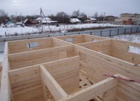 Межкомнатные перегородки первого этажа дома 8х10