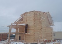 Монтаж гидроизоляции крыши крыльца дома 7x8