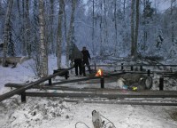 Обвязка швеллером свайного фундамента