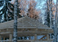 Обрешетка на стропильной системе