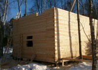 первый этаж дома из бруса 150x150
