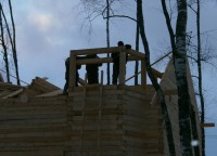 Установка каркаса эркера