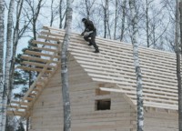 Монтаж обрешетки крыши дома из бруса 150x150
