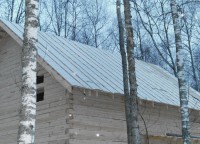Черновая крыша дома из бруса 150x150