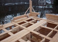 Черновой пол второго этажа дома 10x8