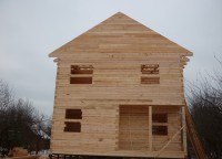 Стропильная система дома из бруса 150x150
