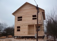 Черновая крыша дома из бруса 150x150