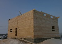 Двухэтажный дом 10x8 из профилированного бруса