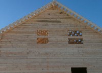 Обрешетка дома из бруса 10x8