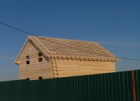 Обрешетка крыши дома из бруса 10x8