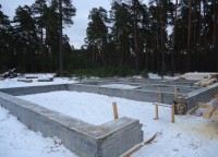 Ленточный фундамент для дома из бруса 9x14