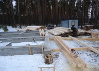 Подготовка бруса 150x150 для строительства дома