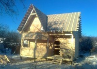 Черновая крыша из руберойда
