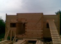 Первый этаж дома 7х8,5 из профилированного бруса