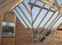 Стропильная система крыши дома 7x9