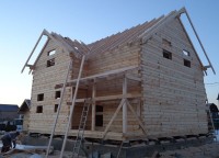 Стропильная система дома из бруса 150x150