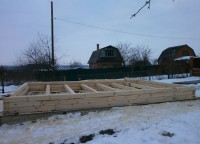 Процесс возведения первого этажа