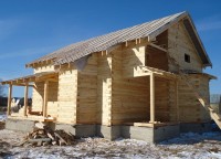 Дом из бруса 11х12,5 на ленточном фундаменте