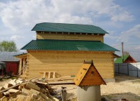 Торцевая сторона дома из бруса 150x150
