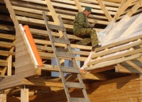 Изоляция крыши дома 6х8