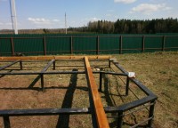 Строительство дома на свайно-винтовом фундаменте 11x9