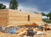 Пропил дверного проема первого этажа дома 8x9