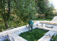 Гидроизоляция кирпичного фундамента дома 8х12