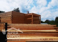 Подготовка стройматериала для второго этажа дома 8x9