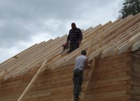 Стропильная система брусового дома