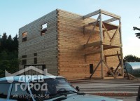 Второй этаж дома 8x9 из профилированного бруса
