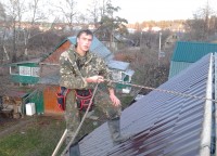 Финальная часть работ над крышей г. Одинцово