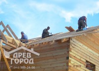 Установка обрешетки дома 8x9