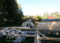 Половые балки первого этажа дома 8х12