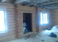 Смонтированный чистовой пол из ДСП