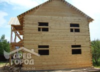 Фронтон двухэтажного дома 8x9