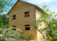 Фронтон двухэтажного дома 8x9