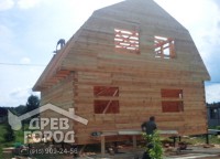 Укрепление стропильной системы дома 8x8