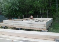 Процесс возведения дома из бруса 7x7
