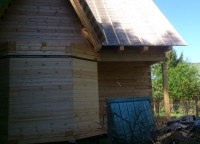 Крыльцо дома из бруса