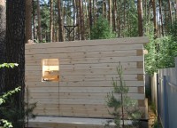 Пропил бруса в стене для окна