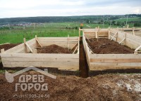 Опалубка для фундамента дома 8х9