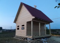 Терраса брусового дома