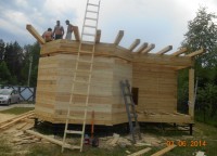 Потолочные балки первого этажа