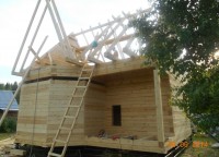 Стропильная система брусового дома