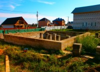 Ленточный фундамент дома 8,5x8,5