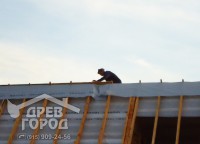 Изоляция крыши дома 8x9