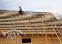 Обрешетка крыши дома 8x9