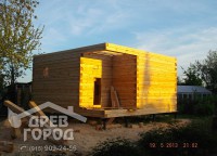 Первый этаж дома 6x6