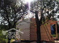 Подготовка дома 6x6 к установке крыши