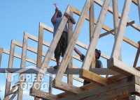 Укрепление стропильной системы дома 6x6
